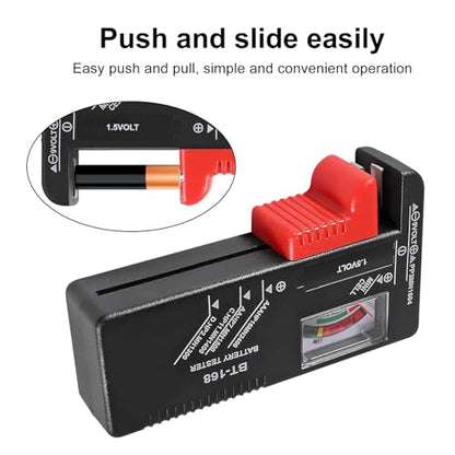 2Pcs Universal Battery Tester Battery Checker for AA AAA C D 9V Household Small Electrical Equipment Monitor - color: 2pcs BT-168