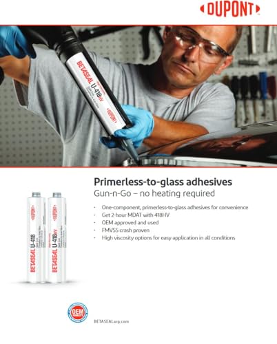 U-418 Auto Glass Urethane Adhesive - Primerless (10 Tubes) 310ml