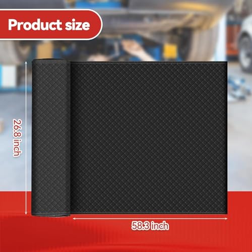 Mechanic Mat Creeper Waterproof Oil-Resistant Rolling Mat Portable PU Sponge Work Mats for Under Car Repair, Clearance Garage Pad for Auto, Truck, SUV, Low Profile Car(2pcs) - size: 2pcs