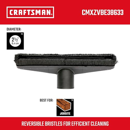 CRAFTSMAN CMXZVBE38633 2-1/2 in. Floor Brush Wet Dry Shop Vacuum Attachment - style: Floor Brush