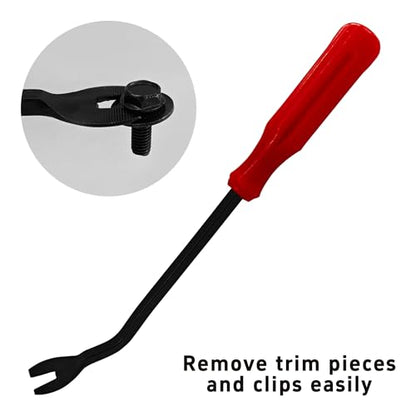 2PCS 23CM/9” Plastic Fastener Remover Clip Removal Tool, Car Trim Removal Tool, Fastener Remover Pliers for Automotive Door Panels, Window Trim, Upholstery, Dashboard, Emblems - size: 9”