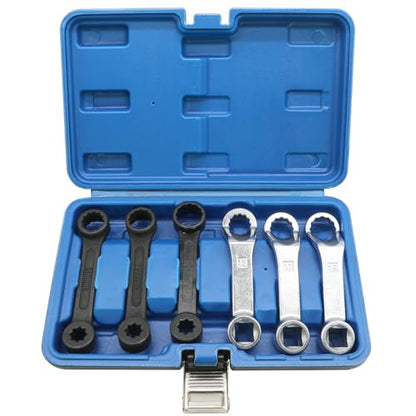 DPTOOL 6PC Rear Camber Adjusting Wrench Motor Mount Socket with 16mm 17mm 19mm 1/2" 3/8" Drive Offset Fixing Screws for Mercedes Benz W221 W220 W219 W211 W210 W204 W203 W202 W201 W170 W140 W126 Engine