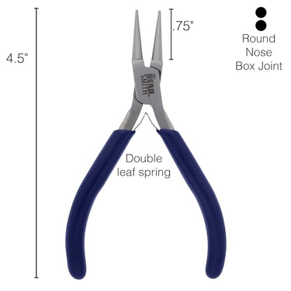 The Beadsmith Round-Nose Pliers for Bending and Looping Wires, Jewelry Making Supplies - style: Round Nose