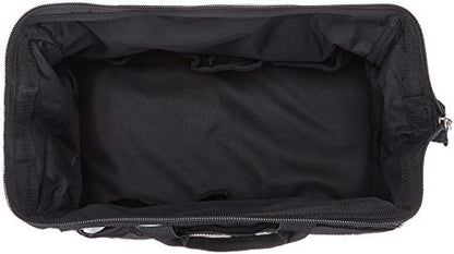 Amazon Basics Durable Wear-Resistant Tool Storage Bag with Adjustable Shoulder Strap,Portable Tool Organizer,16 in,Black & Grey,(Pack of 8) - size: Large Standard Bag (Pack of 8)