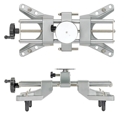 AutoSolo 3D DSP Wheel Alignment Clamp with Magnetic Adapter for Camber Caster Gauge Attachment - Essential Wheel Alignment Tool Automotive Accessory - DIY Front End Alignment Tool for 11-25" Rim Size - size: Wheel Clamp