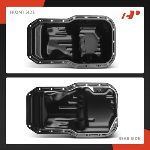 A-Premium Engine Oil Pan Sump with Drain Plug Compatible with Toyota Camry 1992-2001, Solara 1999-2001, 2.2L
