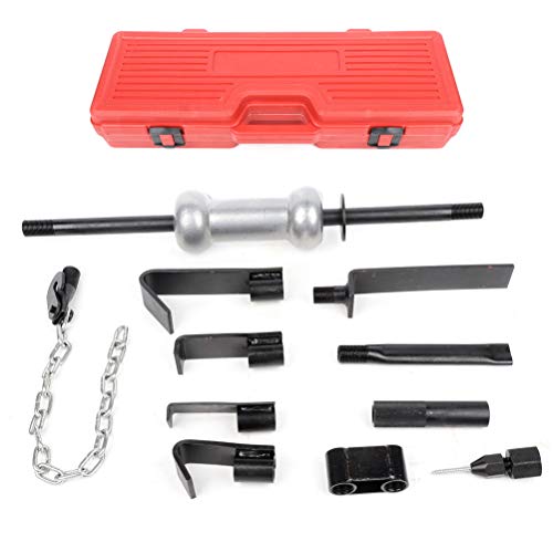 SCITOO 13pcs Automotive Dent Puller with 10lbs Universal Slide Hammer Auto Body Truck Repair Tool Kit - color: Red, size: 13pcs