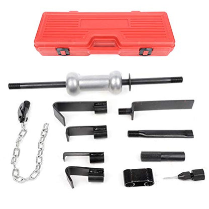 SCITOO 13pcs Automotive Dent Puller with 10lbs Universal Slide Hammer Auto Body Truck Repair Tool Kit - color: Red, size: 13pcs