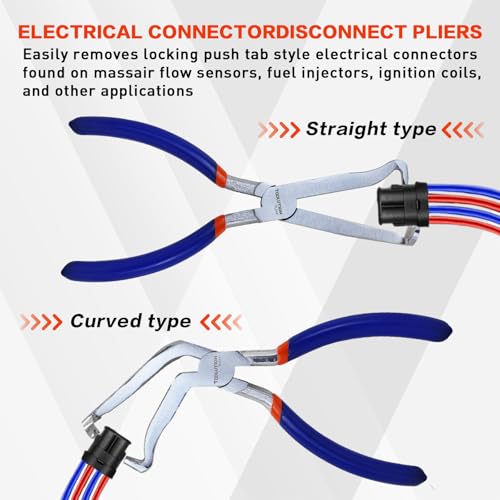 2pcs 8" Electrical Disconnect Pliers Set - color: 2pcs
