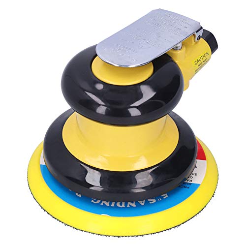 5 Inch Pneumatic Polisher Air Sander 10000RPM, Dual Action Buffing Machine & Grinding Tool Kit for Wood Metal Fiberglass, Auto Detailing Car Paint Finish