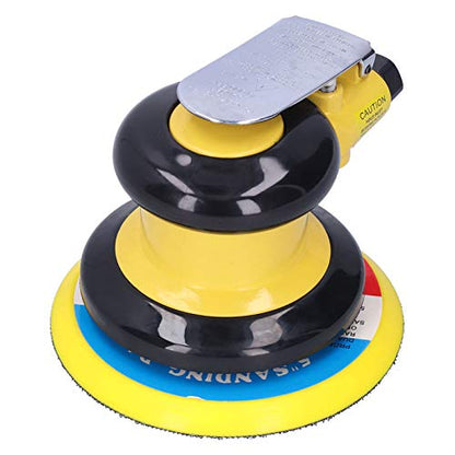 5 Inch Pneumatic Polisher Air Sander 10000RPM, Dual Action Buffing Machine & Grinding Tool Kit for Wood Metal Fiberglass, Auto Detailing Car Paint Finish