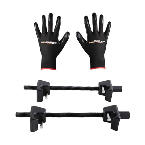 maXpeedingrods Strut Spring Compressor Tool, 2pc Heavy Duty Coil Spring Compressor Strut Remover Installer Tool for MacPherson Struts Shock Absorber Car Garage Tool, 3/4"(19mm) Socket - size: 10.5 inch