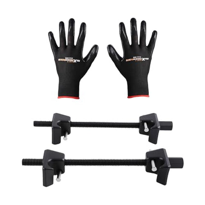 maXpeedingrods Strut Spring Compressor Tool, 2pc Heavy Duty Coil Spring Compressor Strut Remover Installer Tool for MacPherson Struts Shock Absorber Car Garage Tool, 3/4"(19mm) Socket - size: 10.5 inch