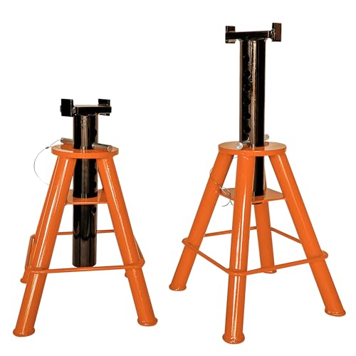 Buffalo Tools JS10MSET: 10 Ton Medium Height Jack Stand Set (2Pk) - size: 10 Ton Meidum Height