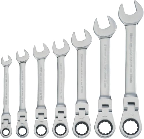 CRAFTSMAN Ratchet Set, 72-Tooth, 180 Degree Flexi Head Design, Solid Chrome Finish (CMMT87009), 7 Count (Pack of 6) - size: 7 Count (Pack of 6)