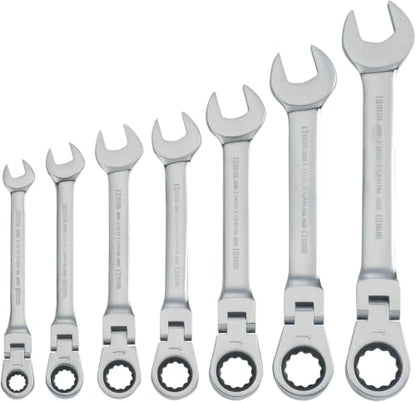 CRAFTSMAN Ratchet Set, 72-Tooth, 180 Degree Flexi Head Design, Solid Chrome Finish (CMMT87009), 7 Count (Pack of 6) - size: 7 Count (Pack of 6)