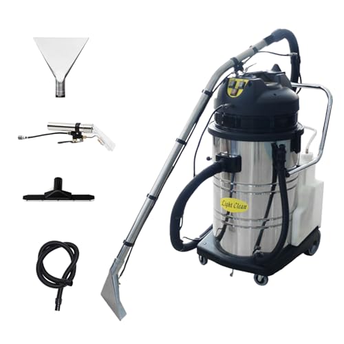 40L Commercial Carpet Cleaning Machine, Heavy Duty Commercial Carpet Wet Dry Carpet Extractor for Car Detailing,Portable Carpet Cleaner Extractor Multi Functional for Carpet Sofa (60L/15.85gal)