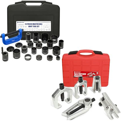 Ball Joint Press Kit with Ball Joint Separator Pitman Arm Puller, Tie Rod End Tool