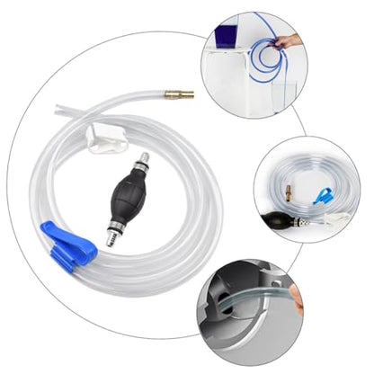 FOMIYES Manual Suction Hose Pump for Car and Fish, Water and Oil Transfer Siphon Tube with Sturdy Pvc Material, and Liquid Suction Kit for Automotive and Aquarium Use