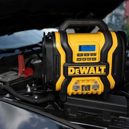 DEWALT DXAEPS14 2000 Amp Portable Battery Jump Starter with Compressor | Power Station with 500W AC Power and 15W USBa & 25W USB