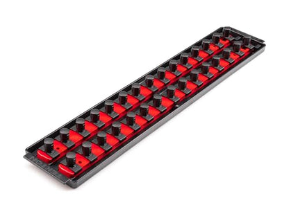 TEKTON 1/2 Inch Drive 2-Rail Socket Organizer Set, Red (30-Tool) | OST23130 | Made in USA - color: Red, size: (30-Tool), style: 2-Rail