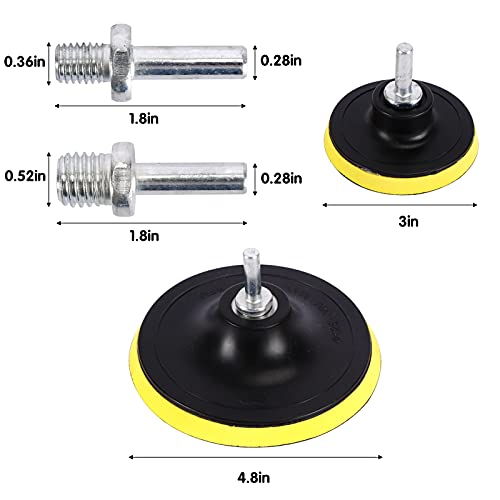 39pcs Drill Polishing Pad Kit, 2 in 1 Car Foam Drill, 7pcs 5" & 31pcs 3" Buffing Pads Compound Automotive Polisher for