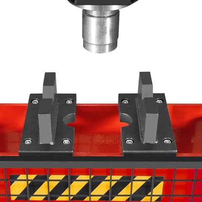 MechMaxx 20 Ton H-Frame Air/Hydraulic Shop Press with Press Pin Kit, Fully Welded Steel Frame, Safety Guard, Foot Pedal Control, HSP20