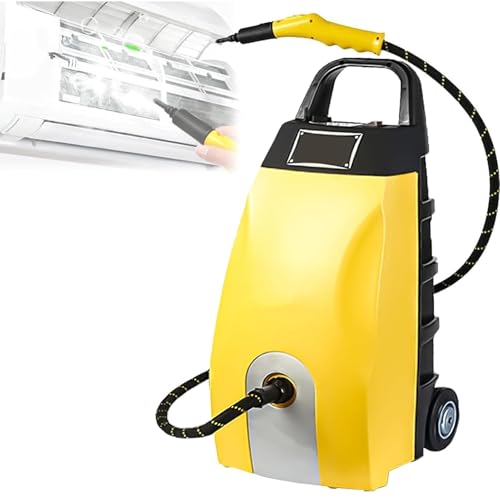 3000w Commercial Steam Cleaners, 3.5L Portable Steamer Cleaning Machine, For Home, Car,Hotel & Ac Cleaning | Heated Carpet Extractor For Home Appliances & Auto Detailing(Yellow) - color: Yellow