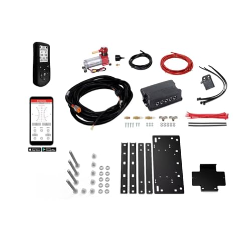 TrendsAuto Firestone Airide Ride-Rite Rear Air Springs Kit & Air Command Standard Compressor with Remote and Dual Wireless App fits 2010-2026 Ram 4500 5500 Cab-Chassis | Includes TrendsAuto Decal - size: Dual Path