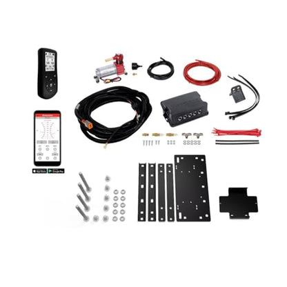 TrendsAuto Firestone Airide Ride-Rite Rear Air Springs Kit & Air Command Standard Compressor with Remote and Dual Wireless App fits 2010-2026 Ram 4500 5500 Cab-Chassis | Includes TrendsAuto Decal - size: Dual Path