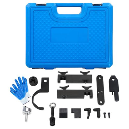 Camshaft Alignment Tool Kit Fit for Land Rover Jaguar Discovery 4 Range Rover Sport V8 5.0L V6 3.0L, Engine Timing Tool with Fuel Pump, Fuel Injector Remover Tool, 303-1445, 303-1448, 303-1452