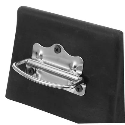 Portable Heavy Duty Rubber Wheel Chock Set for Cars and Trailers Anti-Skid Tire Stopper Non-Slip Design for Uphill Parking and RV Stabilization