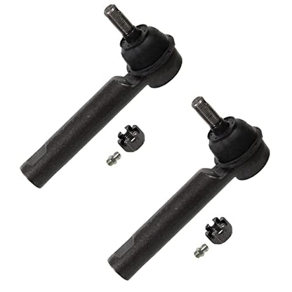 Detroit Axle - Front 4pc Steering Knuckles Kit for 14-18 Toyota Corolla, 14 Matrix, 2 Steering Knuckles & Wheel Bearing Hubs 2 Outer Tie Rod Ends 2014 2015 2016 2017 2018 Replacement - size: 4SU50414/Kit