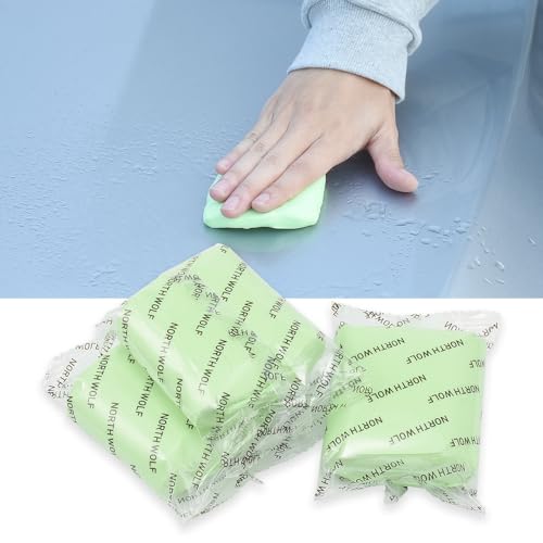 3 Pack Magic Clay Bar Kit Premium Car Clay Bars for Auto Detailing Cleaning No Scratch Cleaner, Green - color: Green