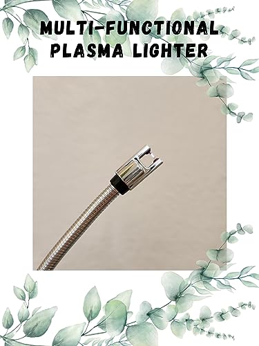 Electric Rechargeable Lighter with Flexible Long Neck - USB Powered - LED Battery Display - for Candles, Camping, and More (Candy Apple Red) - color: Candy Apple Red