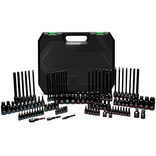 TecoTek 105PCS Master Allen and Torx Bit Socket Set, Hex/Tamper Proof Torx/E-torx Bit Set,1/4", 3/8" and 1/2" Drive, CR-V & S2 Steel, Includes E4 - E24, TT6-TT70, Socket/Drill Adapter - size: Hex/Tamper Proof Torx/E-torx Bit Socket