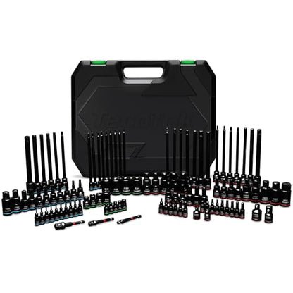 TecoTek 105PCS Master Allen and Torx Bit Socket Set, Hex/Tamper Proof Torx/E-torx Bit Set,1/4", 3/8" and 1/2" Drive, CR-V & S2 Steel, Includes E4 - E24, TT6-TT70, Socket/Drill Adapter - size: Hex/Tamper Proof Torx/E-torx Bit Socket
