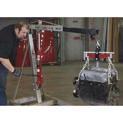 Strongway 3-Ton Long Ram Hydraulic Jack, Single Piston, Clevis Base | Controlled lifting, Stable support, Shop and garage use, Easy positioning, Durable construction, Easy setup