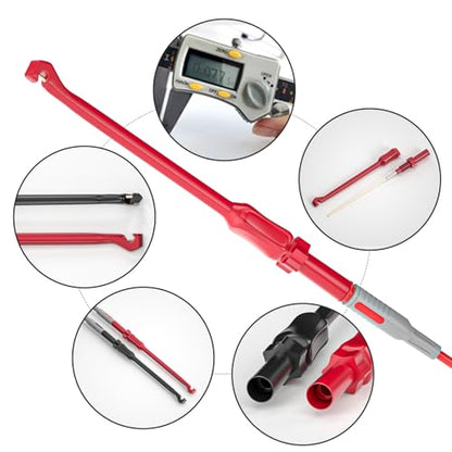 Goupchn Multimeter Test Leads Kit with Replaceable Probes Set, Banana Plug to Test Hook Leads, Alligator Clips and Wire Piercing Probes for Electrical Testing Automotive Diagnostic - style: 57PCS