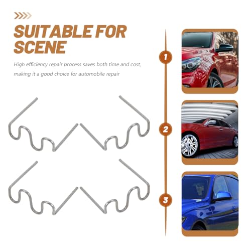 1000pcs Plastic Welding Staples Hot Staples Decoration Welding Repair Kit Auto Repair Car Bumper Dashboard Lamp Holder Plastic Rings