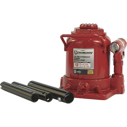Strongway 20-Ton Hydraulic Stubby Bottle Jack | Controlled lifting and positioning, Professional garage use, Stable service support, Durable steel construction - style: 20 Ton