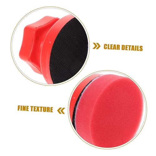 Luxshiny Tire Dressing Brush Set Car Detailing Sponge Wax Applicator Pads Hand-Hold Polished Sponge for Tire Shine Versatile Polish Kit for Women