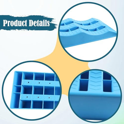 harayaa 2X RV Leveling Ramps Universal on Uneven Ground Easy to Install Sturdy Car Pad