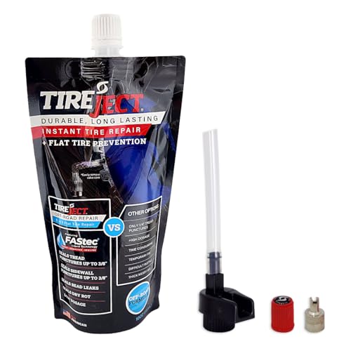 TireJect Off-Road Tire Sealant Kit - 5-in-1 Sealing - Fix and Prevent Flat Tires (10oz) - size: 10oz