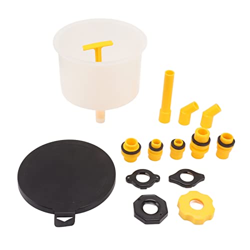 15Pcs Radiator Coolant Filling Funnel Kit, Spill Proof Coolant Fill Kit, Reinforced Design with Rotary Switch for Easy Operation, Universal Cooling System Fill Kit for Cars and Tru