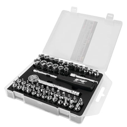 Performance Tool W1177 47pc Socket & Bit Set - size: 47-Piece (Pack of 1), style: Socket & Bit Set