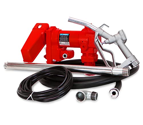 Stark USA 12V Gasoline 20GPM Transfer Fuel Pump Self-Priming Kerosene Extractor Pump DC High Flow w/Nozzle and Hose Kit