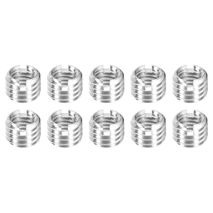 uxcell 10Pcs Threaded Inserts, M6-1x6 & M8-1.25x6 Stainless Steel 303 Screw Thread Sleeves Thread Repair Insert for Mechanical Equipment - size: M6-1x6 & M8-1.25x6mm