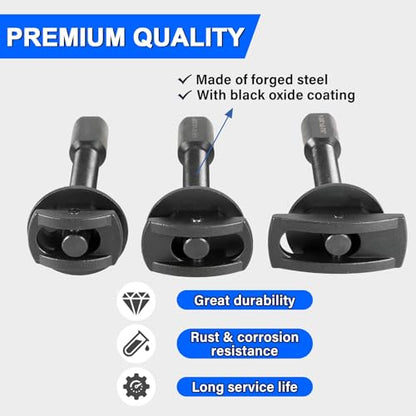DASBET Rear Axle Bearing Puller Set Wheel Bearing Removal Tool Kit Hub Bearing Extractor Installer Repair Tool Bearing Rear Axle Remover Set with 3 Sizes 1 to 1-7/8, 1-5/16 to 2-3/8, 1-3/8 to 2-7/8