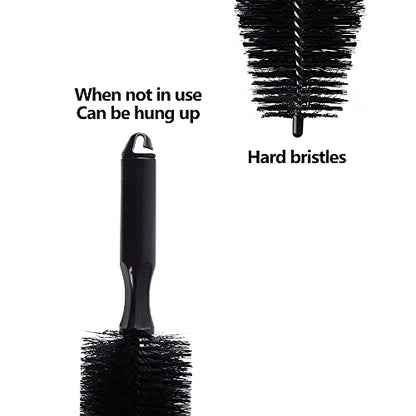 Motorcycle Car Wheel Spoke Brush Cleaner Black 11.8" Length